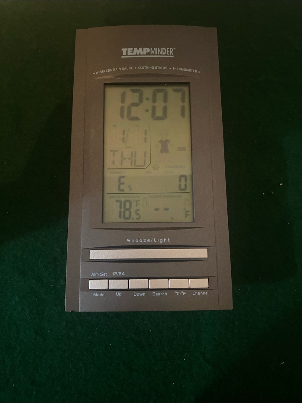 Temp Minder wireless rain gauge